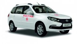 Means of transport for transportation of people, vehicles "Medical Service", type GRNT, cat. M1, mod. GRNT0M on the basis of LAD