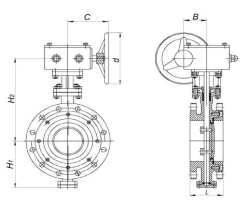 Interflanged disc gate valve ZD DN 20-3000 PN 0.25-6.3 MPa