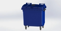 Mobile dustbin 770 l Art.26.C19.V/1 (20.804.60.PE; 21.053.60.V/1)