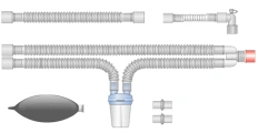 Respiratory devices for joint use with anaesthetic and resuscitation equipment, version: p