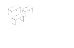 Desk top. Furniture set of "A4" series