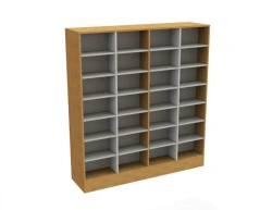 Office cupboard wood swivelling cabinet with electric drive
