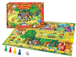 Board game. Travelling on the fairy tale "Little Red Riding Hood".