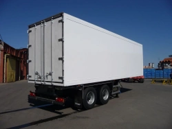 Isothermal semi-trailer model Tonar 974601 with axles manufactured by TONAR models: 90422, 90424, 90431.