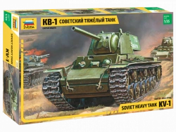 Assembled model Soviet heavy tank KV-1