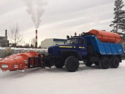 All-season combined road machine VMKD-2015 7963VA based on Ural 5557-1151-60, -62, -70, -74, 5557-4151-78, -80, -82,