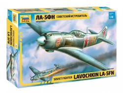 Assembled model "La-5FN aircraft"