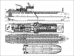 Cargo-passenger automobile-railway ferry Project CNF11CPD