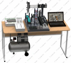 Set of training equipment on mechatronics