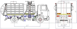 Side-loading rubbish truck model MK-3551-03