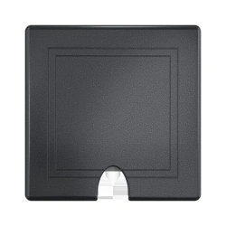 CADUCEUS ALING PRESTIGE Concealed wiring terminal box with cable outlet complete, up to 5x2, 5mm2, 440V~, black