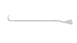 Lockhart-Mummery surgical probe for fistula strongly curved 1 mm, length 165 mm