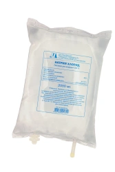 Sodium chloride, 0.9%, 2000 ml.