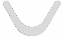 Metal U-shaped dies (12 pieces in a pack) No.1.1940
