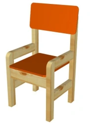 Children's wooden chair: Krepysh article 15336