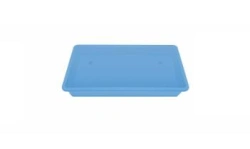 Medical disposable sterile bowl sterile rectangular blue (280x250x50 mm) by 1/2/3/5 pcs. in a pack.