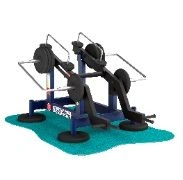 7.66 TRP Outdoor weight training machine for combined upper and lower body press, cortical muscles with variable load