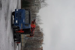 Special purpose vehicle with KMA type hydraulic loading crane on the basis of KAMAZ 65117 and its modifications 64K00N-UP