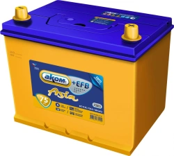 Rechargeable battery 6ST-75VL AKOM ASIA EFB Euro