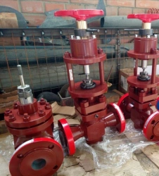 Control and shut-off steel valves NHA KRO: model range DN from 15 to 500 mm, Ru from 1,6 to 40 MPa, manually operated, with e