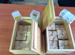 Wooden box for cards