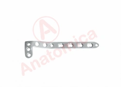 L-shaped proximal tibial plate with angular stability with limited contact
