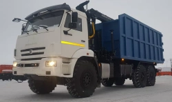 Metal truck with CMU (LLC "Maikop Machine-Building Plant" MM-110, LLC "Velmash-Service "VM10L74M) model 336973 on sha