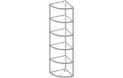 Corner shelf unit (Bureaucrat series)