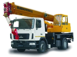 Truck crane KS-35715 and its modifications with the use of U7810.5 cab and its modifications manufactured by IMZ AVTOKRAN LLC an