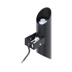 Architectural luminaire SVETHOLL Buffy Double with hood, surface-mounted D60 H250 power supply unit in LED 8W housing