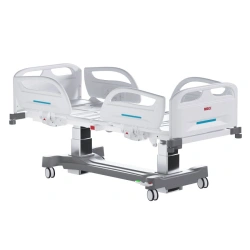 MEGI Meli 3 Medical functional bed with column type electric height adjustment, plastic backrests, n
