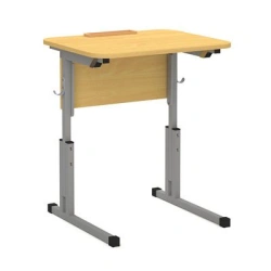 Single-seat adjustable pupil's table