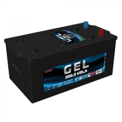 Lead-acid starter battery TUBOR GEL 6ST-200.3 VRLA