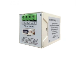 Converters measuring voltage and current strength and power of electric networks of direct current and single-phase displacement