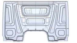 Exterior tailgate panel A9606475209