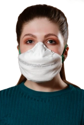 Filtering half-mask for protection against aerosols with additional protection against vapours and gases "Respirator "Lepestok-4