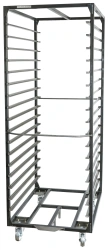 Process trolleys for bakery products. Welded, collapsible trolleys T-84/T84P