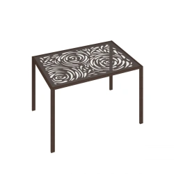 St102.0 ROSA Dining table (Glass top)