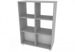 Shelving unit open double-sided 6 cells 798x380x1104mm (WxHxH)