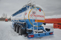 Semi-trailer-slurry tanker, type PPTS-3/6-3/12-23-3, modification 91392-0000010R with BPW HSFALM 9010-15 V36 axle units