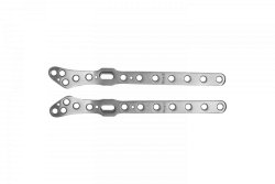 Plate for distal fibula with angular stability right/left (for 3.5 mm screws)