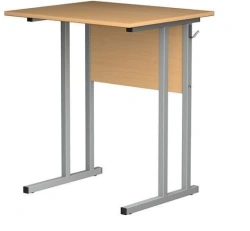 Single-seat non-adjustable pupil's desk Model: PUN-1 of "Edelwood" trade mark
