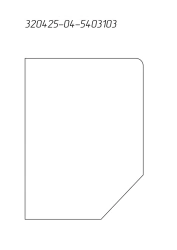 Sidewall window pane No.7 left PAZ 320425-04-5403103-10