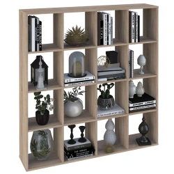 Polini Home Smart Cube 16-piece shelving unit, oak, article number 0001695.76