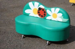 HBV Sofa 462 "Ladybug with daisy"