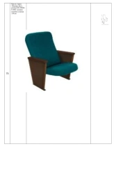 Armchair, brand "Forward Beech", size: 540*660*990 mm (W*H*H), seat cushion thickness 130 mm