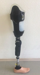 Modular hip prosthesis with microprocessor control