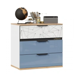 Urban LD.528160.000 Dresser (Oak Gold/White/Capri blue, version 1 )