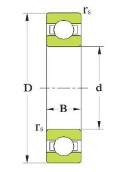 Single row deep groove ball bearing 1000964L