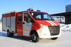 First aid vehicle APP-(0,5-1,5)-(3-7) (NEXT) on GAZ C4 chassis.